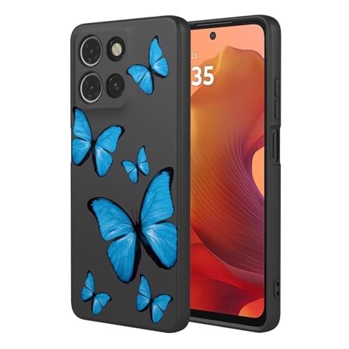 KOARWVC Schutzhülle für Moto G15, Motorola G15 Power, süßes Schmetterlingsmuster, schlank, schützend, weiches TPU, für Motorola G15, schwarzer Schmetterling KOARWVC Schutzhülle für Moto G15, Motorola G15 Power, süßes Schmetterlingsmuster, schlank, schützend, weiches TPU, für Motorola G15, schwarzer Schmetterling von KOARWVC