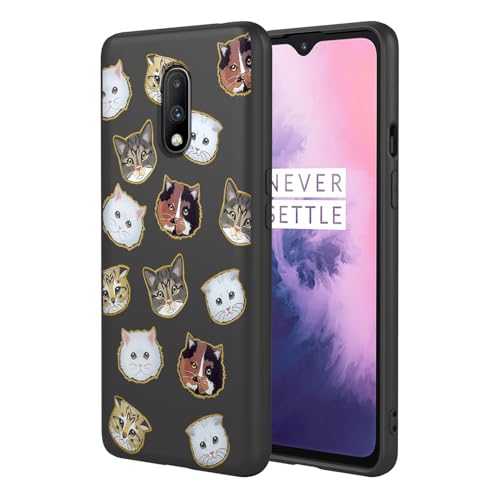 KOARWVC Schutzhülle für OnePlus 7, GM1901, GM1900, GM1905, GM1903, süßes Katzenmuster, dünn, schützend, weiches TPU, für OnePlus 7, schwarze Katze KOARWVC Schutzhülle für OnePlus 7, GM1901, GM1900, GM1905, GM1903, süßes Katzenmuster, dünn, schützend, weiches TPU, für OnePlus 7, schwarze Katze von KOARWVC
