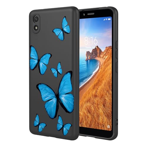 KOARWVC Schutzhülle für Redmi 7A, MZB7995IN, M1903C3EG, M1903C3EH, M1903C3EI Hülle, süßes Schmetterlingsmuster, schlank, schützend, weiches TPU, Stoßfänger, Handyhülle für Xiaomi Redmi 7A, schwarzer KOARWVC Schutzhülle für Redmi 7A, MZB7995IN, M1903C3EG, M1903C3EH, M1903C3EI Hülle, süßes Schmetterlingsmuster, schlank, schützend, weiches TPU, Stoßfänger, Handyhülle für Xiaomi Redmi 7A, schwarzer von KOARWVC