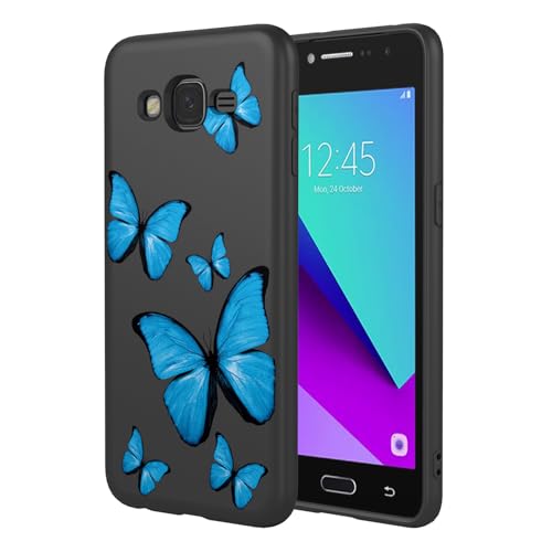KOARWVC Schutzhülle für Samsung Galaxy J2 Prime, Samsung G532 SM-G530, niedliches Schmetterlingsmuster-Design, schlank, schützend, weiches TPU, für Samsung Galaxy J2 Prime, schwarzer Schmetterling KOARWVC Schutzhülle für Samsung Galaxy J2 Prime, Samsung G532 SM-G530, niedliches Schmetterlingsmuster-Design, schlank, schützend, weiches TPU, für Samsung Galaxy J2 Prime, schwarzer Schmetterling von KOARWVC
