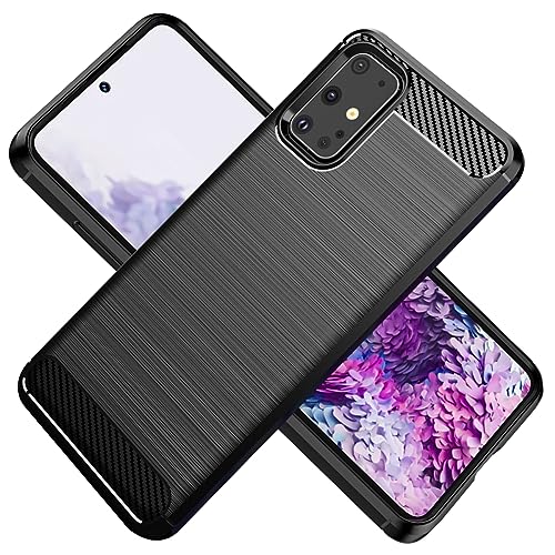 KOARWVC Schutzhülle für Samsung S20+, Galaxy S20+, SM-G985F SM-G986B, Karbonfaser, stoßfest, robust, weiche TPU-Rückseite, Schwarz KOARWVC Schutzhülle für Samsung S20+, Galaxy S20+, SM-G985F SM-G986B, Karbonfaser, stoßfest, robust, weiche TPU-Rückseite, Schwarz von KOARWVC
