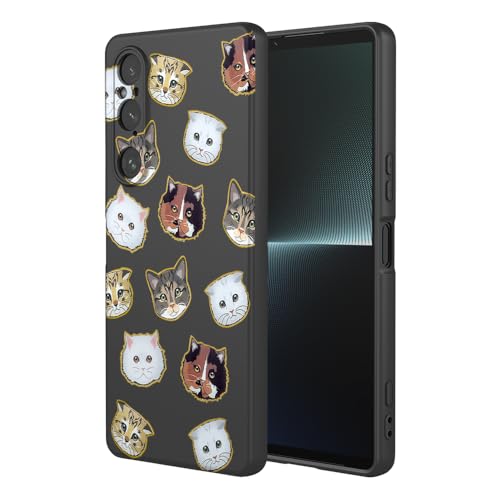 KOARWVC Schutzhülle für Sony Xperia 1 V, XQDQ62/B, XQ-DQ72, XQ-DQ54, süßes Katzenmuster, dünn, schützend, weich, TPU, für Sony Xperia 1 V, schwarze Katze KOARWVC Schutzhülle für Sony Xperia 1 V, XQDQ62/B, XQ-DQ72, XQ-DQ54, süßes Katzenmuster, dünn, schützend, weich, TPU, für Sony Xperia 1 V, schwarze Katze von KOARWVC