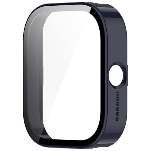 KOBONA Displayschutzhülle mit Displayschutzschale aus gehärtetem Glas, Kratzfeste Displayschutzfolie, vollständige Abdeckung for CMF von Nothing Watch Pro, Zubehör von KOBONA
