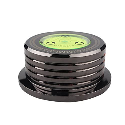 KOCAN Schallplattengewichtsstabilisator 50 Hz Wasserwaage Geschwindigkeitserkennung Plattenspieler LP-Disc-Stabilisatorklemme für Schallplattenspieler von KOCAN