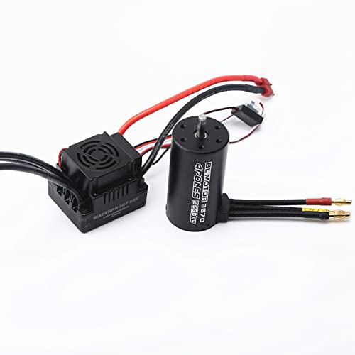 KOCAN Wasserdichter 3670 2150KV Brushless Motor 120A Brushless ESC Combo Set für 1/8 ferngesteuerter Pkw von KOCAN