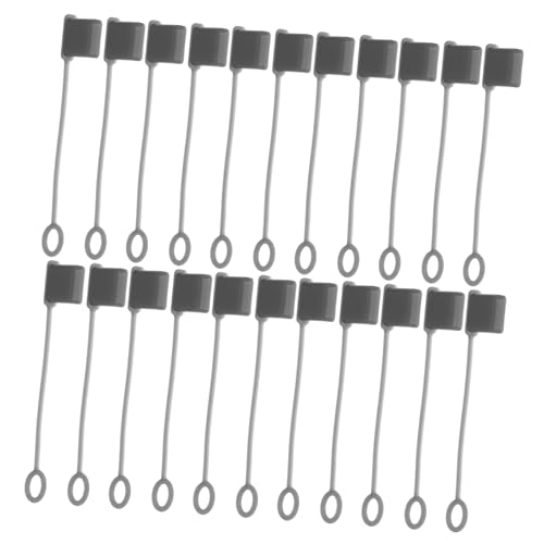 KOCKSHION 30 Stück Schnittstellen-schutzabdeckung: USB-staubschutzkappen Stopper Silikon Weiche Micro-USB-Kappe Port-schutzstecker Kappe Schwarz KOCKSHION 30 Stück Schnittstellen-schutzabdeckung: USB-staubschutzkappen Stopper Silikon Weiche Micro-USB-Kappe Port-schutzstecker Kappe Schwarz von KOCKSHION