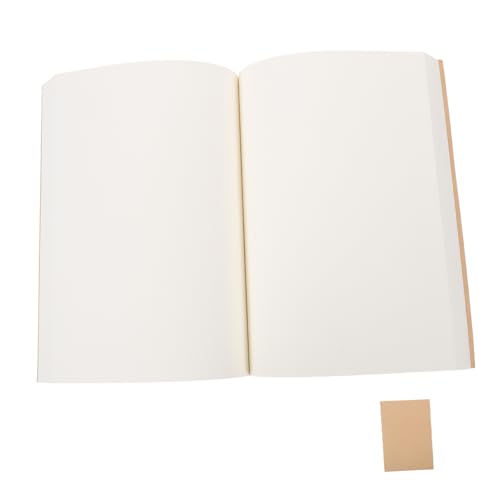 KOCKSHION Retro Cowide Notebook Notizbuch Schreiben Planungsbuch Bürobedarf Büro Leerer Notizblock Arbeitshefte College-schulbedarf Notizbücher Für Die Arbeit Gelb Papier von KOCKSHION