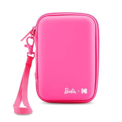 Barbie x Kodak Eva-Tasche mit abnehmbarem Gurt und integriertem Netzfach, kompatibel mit Barbie x Kodak Printomatic oder Step Slim Fotodrucker, Pink (nur Tasche) von KODAK
