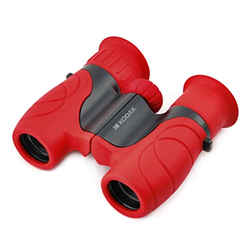KODAK Fernglas für Kinder BCS100 – Kompakte Binokulare Ferngläser für Kinder, mit weichem Gummi, ergonomisch, mit Trageriemen und Transporttasche, 8-facher Zoom – Rot KODAK Fernglas für Kinder BCS100 – Kompakte Binokulare Ferngläser für Kinder, mit weichem Gummi, ergonomisch, mit Trageriemen und Transporttasche, 8-facher Zoom – Rot von KODAK
