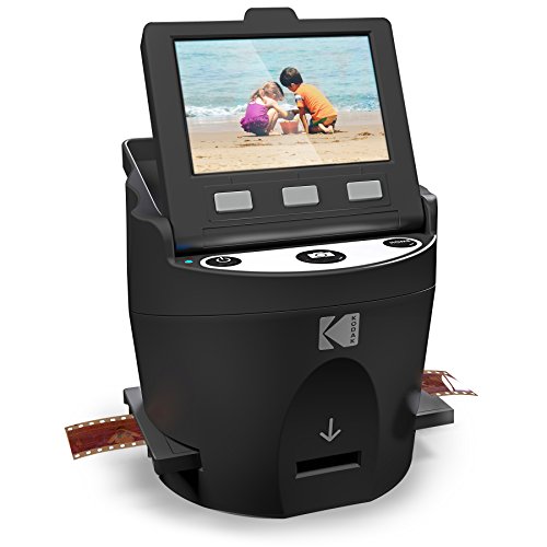 KODAK Digital Film Scanner, Konvertiert Negative und Filmdias 35mm, 126, 110, Super 8 und 8mm in JPEG inkl. großem neigbarem 3,5-Zoll-LC-Display und EasyLoad-Filme RODFS35 Schwarz KODAK Digital Film Scanner, Konvertiert Negative und Filmdias 35mm, 126, 110, Super 8 und 8mm in JPEG inkl. großem neigbarem 3,5-Zoll-LC-Display und EasyLoad-Filme RODFS35 Schwarz von KODAK