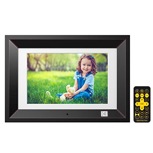 KODAK Digitaler Bilderrahmen 10 Zoll mit Fernbedienung, Elektronischer Fotorahmen No WiFi mit 8 GB Speicher, HD Bild Musik Video Player, Unterstützung USB, SD Karte, Automatisch Drehende, Auto ON/Off KODAK Digitaler Bilderrahmen 10 Zoll mit Fernbedienung, Elektronischer Fotorahmen No WiFi mit 8 GB Speicher, HD Bild Musik Video Player, Unterstützung USB, SD Karte, Automatisch Drehende, Auto ON/Off von KODAK