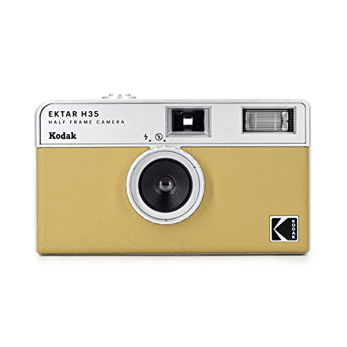 KODAK EKTAR H35 Halbformat-Filmkamera, 35 mm, wiederverwendbar, ohne Fokussierung, leicht, einfach zu bedienen (Sand) (Film und AAA-Batterie sind Nicht im Lieferumfang enthalten) von KODAK