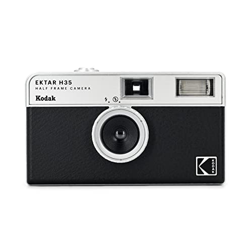 KODAK EKTAR H35 Halbformat-Filmkamera, 35 mm, wiederverwendbar, ohne Fokussierung, leicht, einfach zu bedienen (Schwarz) (Film und AAA-Batterie sind Nicht im Lieferumfang enthalten) von KODAK