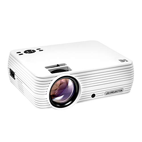 KODAK FLIK X4 Heim-Projektor | 4.0 LCD kompaktes Heimkino-System projiziert bis zu 150 Zoll mit 1080p Kompatibilität & helle Lumen LED-Lampe | VGA/AV/HDMI/USB/TF Eingänge | Fernbedienung KODAK FLIK X4 Heim-Projektor | 4.0 LCD kompaktes Heimkino-System projiziert bis zu 150 Zoll mit 1080p Kompatibilität & helle Lumen LED-Lampe | VGA/AV/HDMI/USB/TF Eingänge | Fernbedienung von KODAK