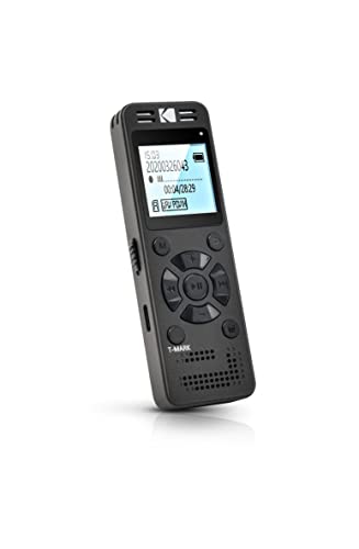 KODAK Hohe Intensität VRC350 digitaler Voice Recorder | Sprachgesteuertes wiederaufladbares Mini Diktiergerät mit Lithium-Batterie & MP3 | Sprachgesteuertes Abhörgerät von KODAK