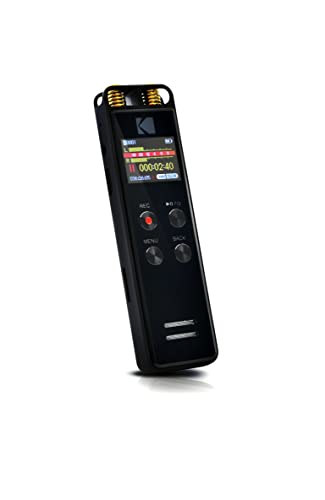 KODAK Hohe Intensität VRC550 digitaler Voice Recorder | Sprachgesteuertes wiederaufladbares Mini Diktiergerät mit Lithium-Batterie & MP3 | Sprachgesteuertes Abhörgerät von KODAK