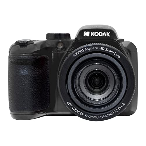 KODAK PIXPRO Astro Zoom AZ405-BK 20MP Digitalkamera mit 40-fachem optischem Zoom, 24 mm Weitwinkel, 1080P Full HD Video und 7,6 cm LCD, Schwarz von KODAK