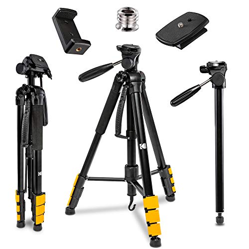 KODAK PhotoGear 2-in-1 Stativ und Einbeinstativ | Leichtes 70" 4-teiliges Flip-Lock Aluminiumstativ Konvertiert in 65" Einbeinstativ | Schnellwechselplatten KODAK PhotoGear 2-in-1 Stativ und Einbeinstativ | Leichtes 70" 4-teiliges Flip-Lock Aluminiumstativ Konvertiert in 65" Einbeinstativ | Schnellwechselplatten von KODAK