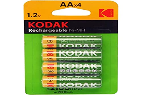 KODAK Piles rechargeables Chargées NI-MH AA 1,2V Batterie 2100mAh - Vendu par Lot de 4 von KODAK