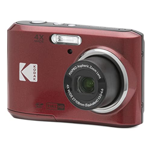 KODAK Pixpro FZ45-16.44 Megapixel Digitale Kompaktkamera, 4X optischem Zoom, 2.7 Zoll LCD, 720p HD-Video, AA-Batterie - Rot von KODAK