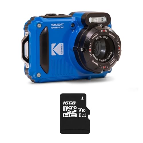 KODAK Pixpro Pack WPZ2 + 1 SD-Karte KODAK – Kompakt 16 M Pixel, wasserdicht bis 15 m, stoßfest, Video 720p, LCD-Display 2,7 Zoll – Lithium-Ionen-Akku – Blau KODAK Pixpro Pack WPZ2 + 1 SD-Karte KODAK – Kompakt 16 M Pixel, wasserdicht bis 15 m, stoßfest, Video 720p, LCD-Display 2,7 Zoll – Lithium-Ionen-Akku – Blau von KODAK
