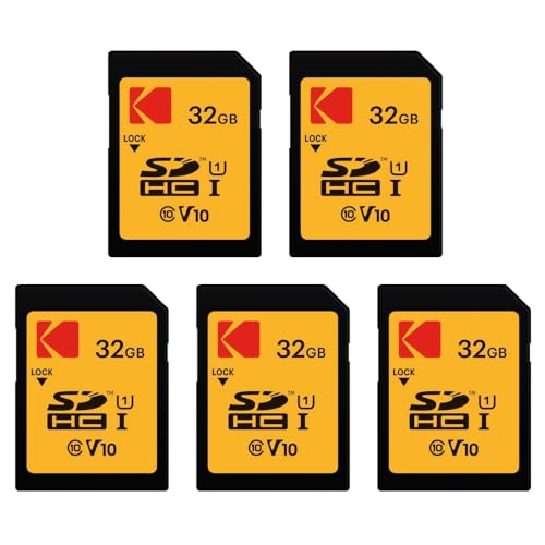 KODAK SDHC-Speicherkarten Ultra High Speed – 32 GB, 5 Stück von KODAK