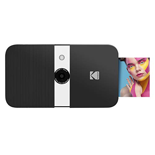 KODAK Smile Digital Sofortbildkamera mit 2x3 ZINK Drucker - HD-Qualität - 10MP, LCD Display, Micro SD Kartenleser & Autofokus - Schwarz/ Weiss KODAK Smile Digital Sofortbildkamera mit 2x3 ZINK Drucker - HD-Qualität - 10MP, LCD Display, Micro SD Kartenleser & Autofokus - Schwarz/ Weiss von KODAK