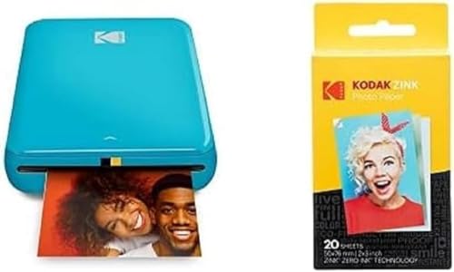 KODAK Step Instant Printer Bluetooth/NFC Enabled (Blue) Gift Bundle von KODAK