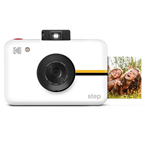 KODAK Step Kamera |Digitale Sofortbildkamera mit 10MP Bildsensor, Zink-Technik, klassischem Sucher, Selfie-Modus, Auto-Timer, eingebautem Blitz und 6 Bildmodi | Weiß, RODIC20AMZW von KODAK