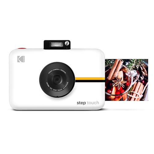 KODAK Step Touch | 13MP Digitalkamera & Instant-Drucker mit 3,5"-LCD-Touchscreen-Display, 1080p HD-Video, 10x optischer Zoom, Selfie-Spiegelung, Editing-Suite, Bluetooth & ZINK-Drucktechnik | Weiß KODAK Step Touch | 13MP Digitalkamera & Instant-Drucker mit 3,5"-LCD-Touchscreen-Display, 1080p HD-Video, 10x optischer Zoom, Selfie-Spiegelung, Editing-Suite, Bluetooth & ZINK-Drucktechnik | Weiß von KODAK