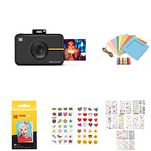 KODAK Step Touch Instant Camera with 3.5” LCD Touchscreen Display (Schwarz) Gift Bundle von KODAK