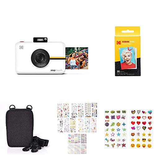 KODAK Step Touch Instant Camera with 3.5” LCD Touchscreen Display (Weiß) Gift Bundle von KODAK