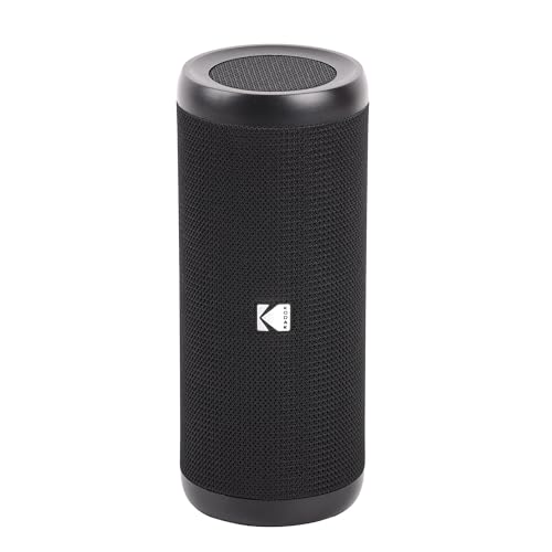 KODAK Tragbarer kabelloser Lautsprecher PWS-2252 – außergewöhnlicher Sound, wasserdicht IPX5, Langer Akku – Schwarz KODAK Tragbarer kabelloser Lautsprecher PWS-2252 – außergewöhnlicher Sound, wasserdicht IPX5, Langer Akku – Schwarz von KODAK