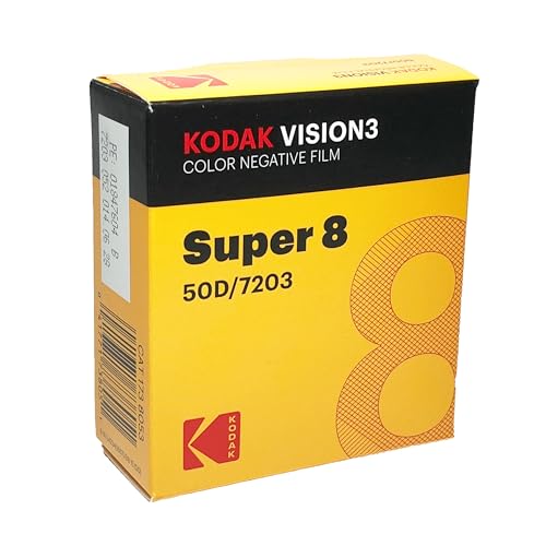 KODAK Vision3 Super 8 mm Farbe Negativ-Film 50D 7203, 1738053, 15,2 m von KODAK