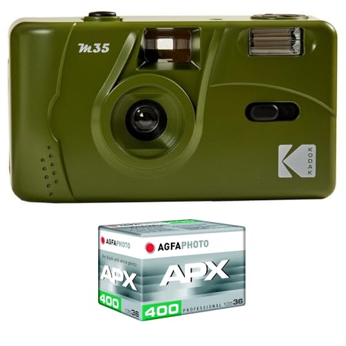 KODAK Wiederaufladbare Kamera M35 – 35 mm. Erfassen Sie den Moment mit Stil und Leichtigkeit mit Dieser wiederaufladbaren Kamera, der ideale Begleiter für Erinnerungen in Rosa. von KODAK
