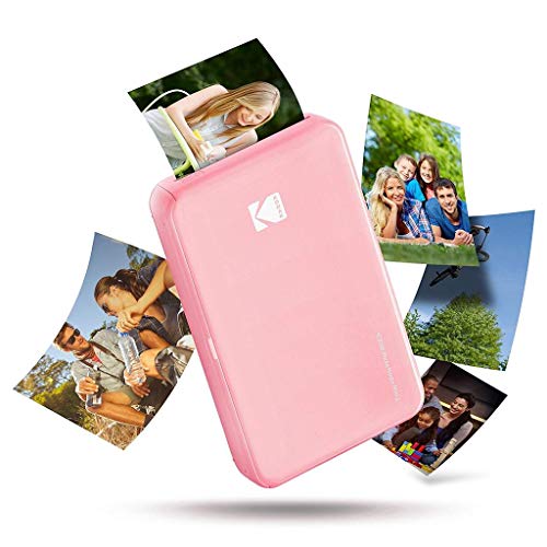 Kodak Mini 2 HD Wireless Mobile Instant Fotodrucker w / 4 Pass patentierte Drucktechnologie (Rosa) - Kompatibel mit iOS & Android Geräte - Echte Tinte in Einem Instant von KODAK