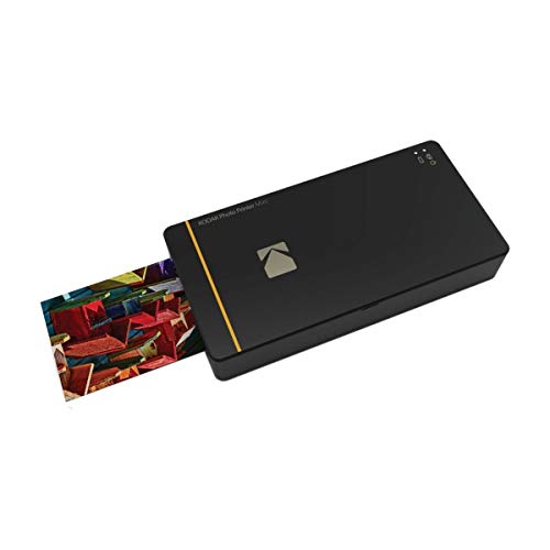 Kodak Mini-Mobil W-LAN & NFC 4.7 x 7,5 cm Fotodrucker mit fortgeschrittener Sublimations-Tintendrucktechnologie & Fotokonservierungsschicht (Schwarz) Kompatibel mit Android & iOS. von Kodak