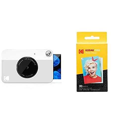 Kodak PRINTOMATIC Cámara instantánea (Grey) Gift Bundle von KODAK