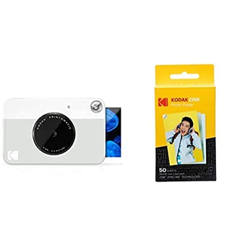 Kodak PRINTOMATIC Sofortbildkamera (grau) Papierpaket von KODAK