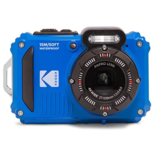 Kodak Pixpro WPZ2 wasserdichte Kamera, 4-Fach Zoom, 16 MP, Blau von KODAK