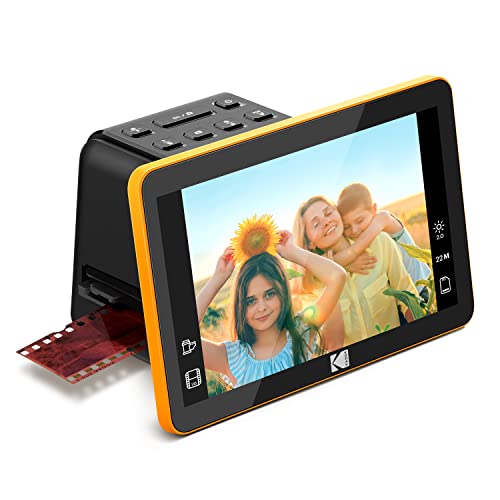 Kodak Slide N SCAN Scanner de Film numérique Max 7"- Grand écran LCD 7" convertit Les négatifs Couleur en 22MP HD n & b JPEG, Schwarz, RODFS70 von KODAK