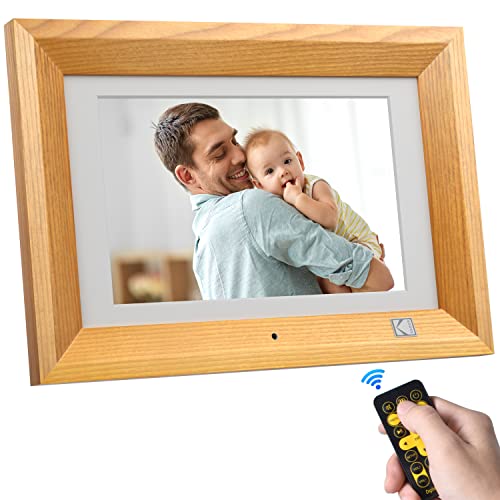 10.1 Zoll Digitale Bilderrahmen, KODAK Elektronischer Fotorahmen, IPS-Bildschirm, Foto/Musik/Video Player/Kalender/Alarm, Unterstützung USB Oder SD Kart, Holzfarbe 10.1 Zoll Digitale Bilderrahmen, KODAK Elektronischer Fotorahmen, IPS-Bildschirm, Foto/Musik/Video Player/Kalender/Alarm, Unterstützung USB Oder SD Kart, Holzfarbe von KODAK