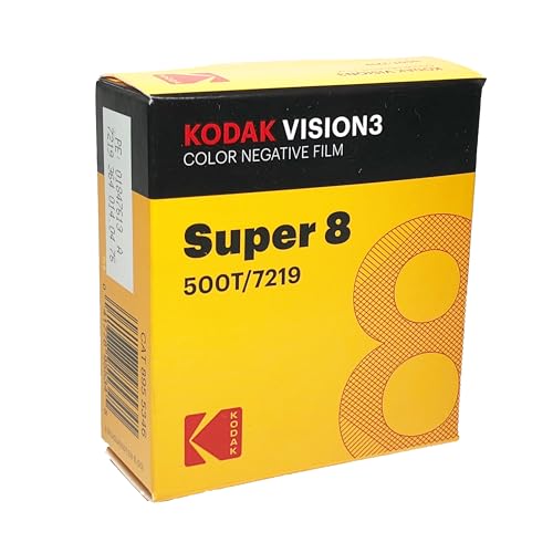 Unbekannt Vision3 Super 8 mm Negativ-Film 500T 7219, in Farbe, 8955346, 15,2 m von KODAK