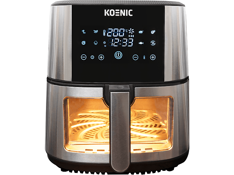KOENIC KAF 71523 B Heißluftfritteuse 1500 Watt Schwarz/Edelstahl KOENIC KAF 71523 B Heißluftfritteuse 1500 Watt Schwarz/Edelstahl von KOENIC