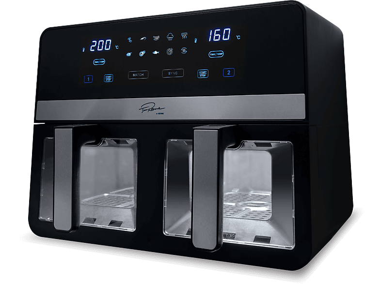 KOENIC KAF-TR 924224 B Doppel-Heißluftfritteuse 2400 Watt Schwarz/Silber KOENIC KAF-TR 924224 B Doppel-Heißluftfritteuse 2400 Watt Schwarz/Silber von KOENIC