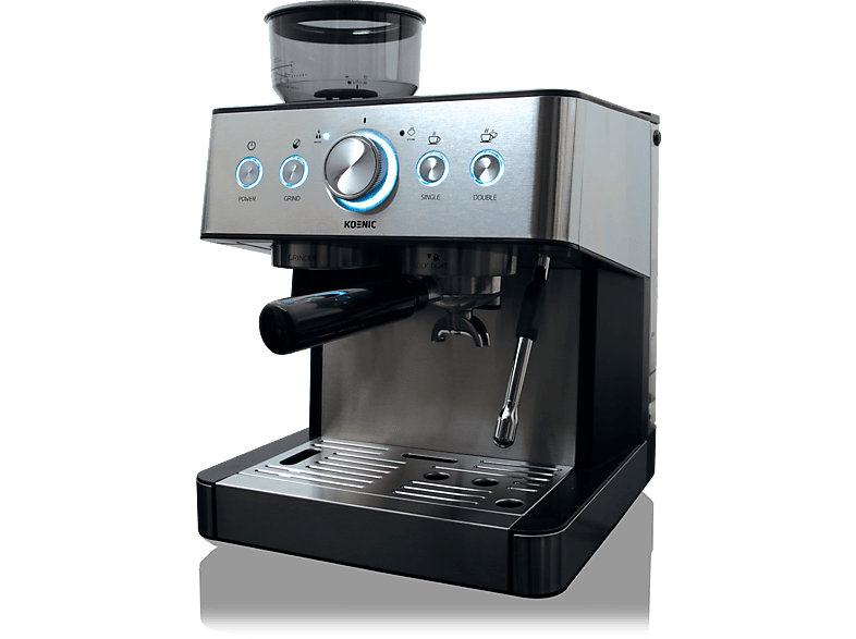 KOENIC KEM 21524 M Espressomaschine Edelstahl/Schwarz von KOENIC