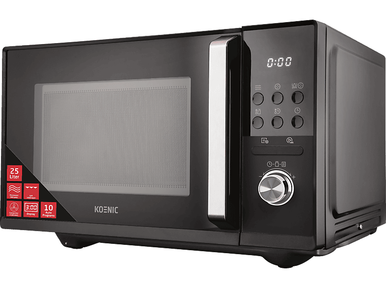 KOENIC KMWC 2521 DB, Mikrowelle (900 Watt, Grillfunktion, Heißluftfunktion) von KOENIC