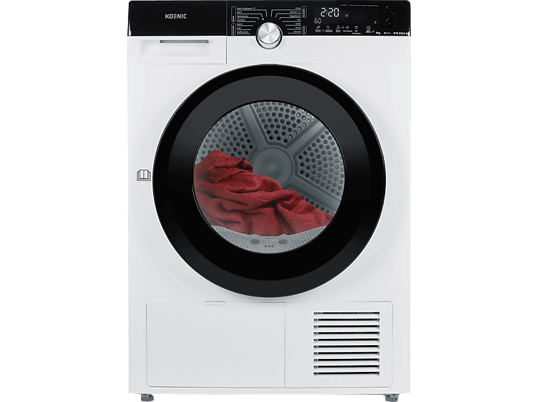 KOENIC KTD 9322 A3 Wärmepumpentrockner (9 kg, A+++, Weiß) von KOENIC