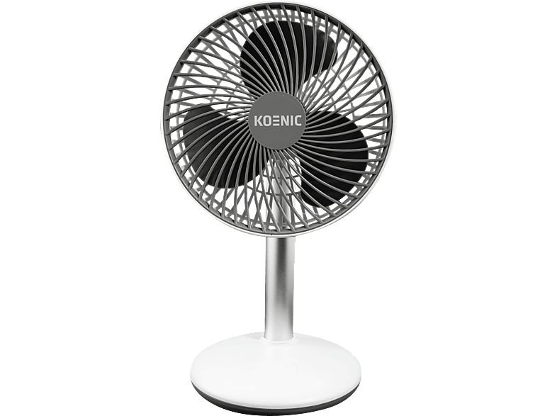 KOENIC KTF 15422 USB Tischventilator Weiß/Grau (7 Watt) von KOENIC