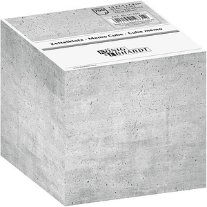 KÖNIG & EBHARDT Beton Notizzettel geleimt grau 7,5 x 7,5 cm, ca. 700 Blatt, 1 Pack von KÖNIG & EBHARDT